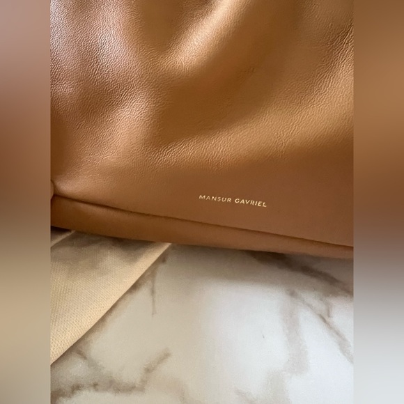 New Mansur Gavriel Mini Cloud Clutch Caramel Brown - Picture 2 of 4